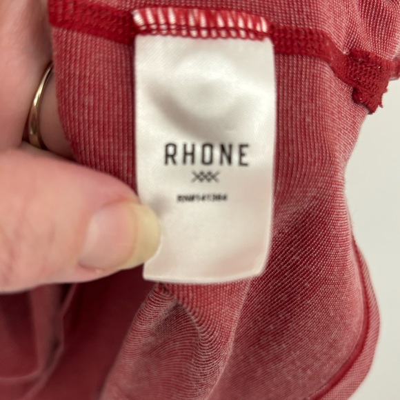 RHÔNE 2pc Navy and Red Polo men’s Shirt Sz XL performance golf lot - Picture 11 of 16